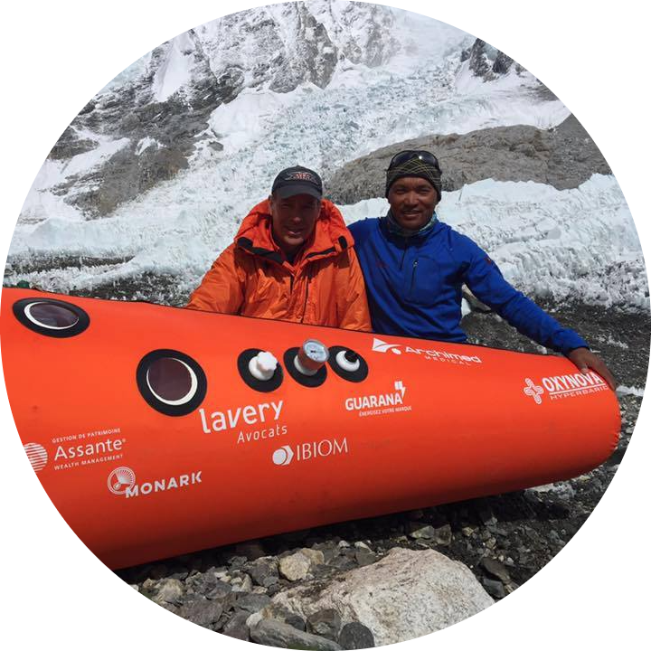 OxyNova Hyperbaric prototype for Everest expedition