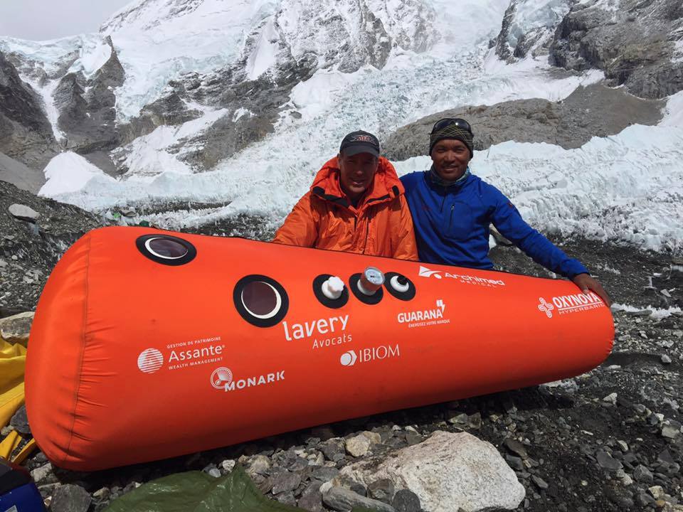 OxyNova Hyperbaric prototype for Everest expedition