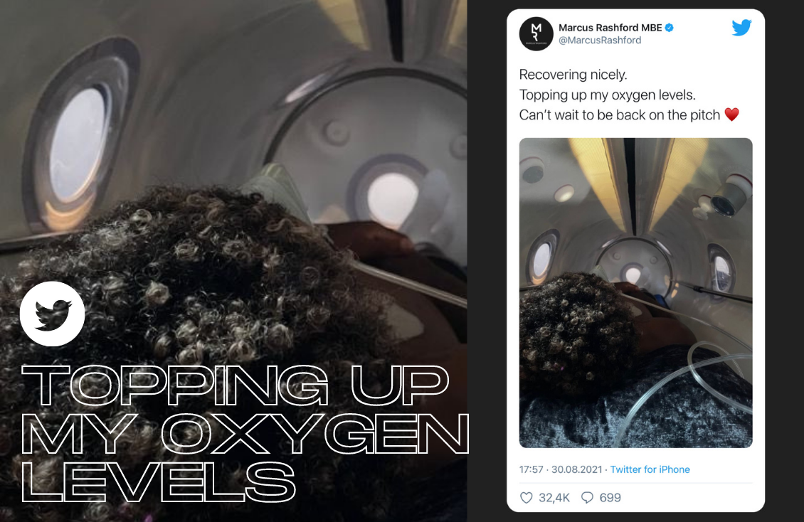 How Marcus Rashford Is Expediting Recovery Using An “OxyNova 7 Hyperbaric Oxygen Chamber”
